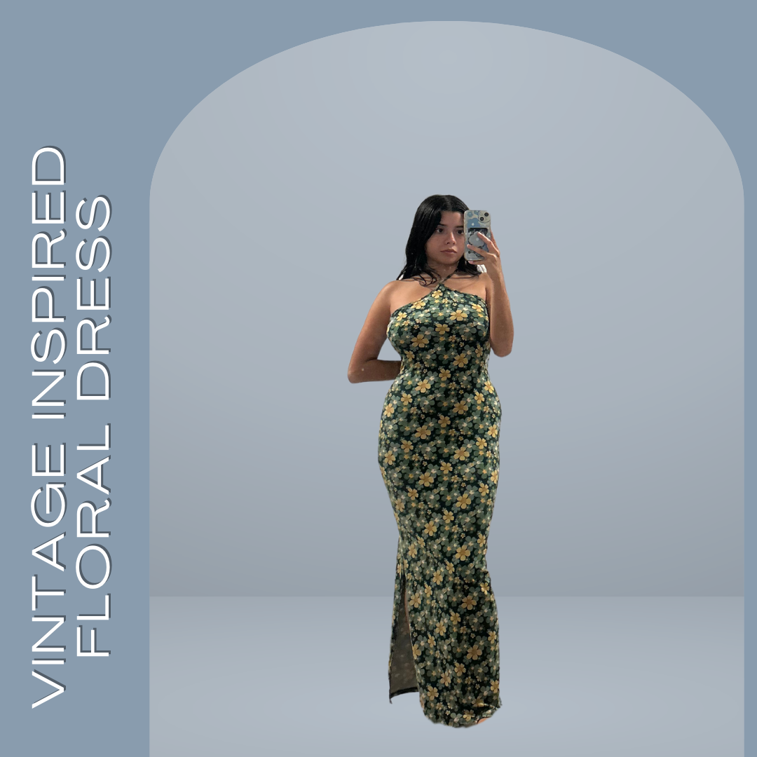 Vintage Style Floral dress Size M