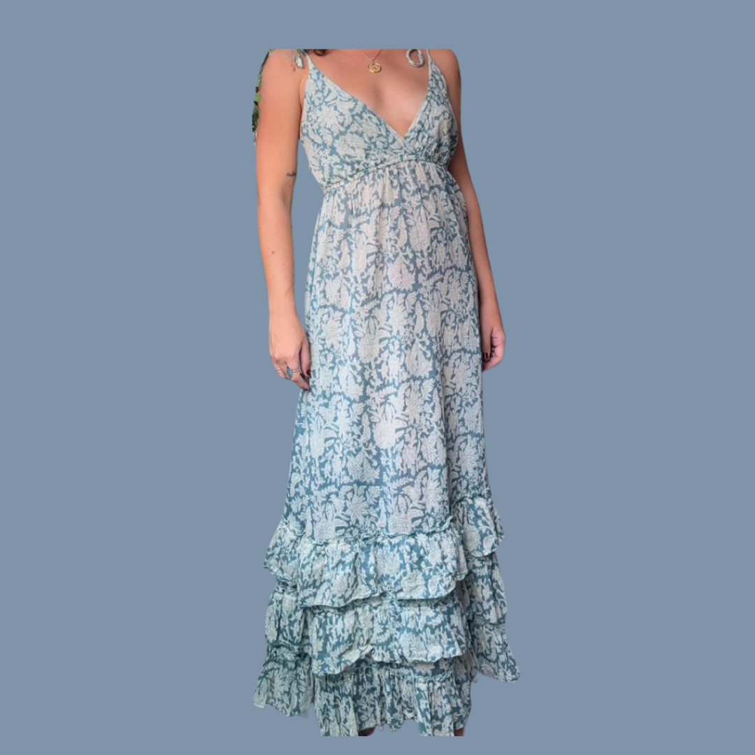 Blue Linen dress