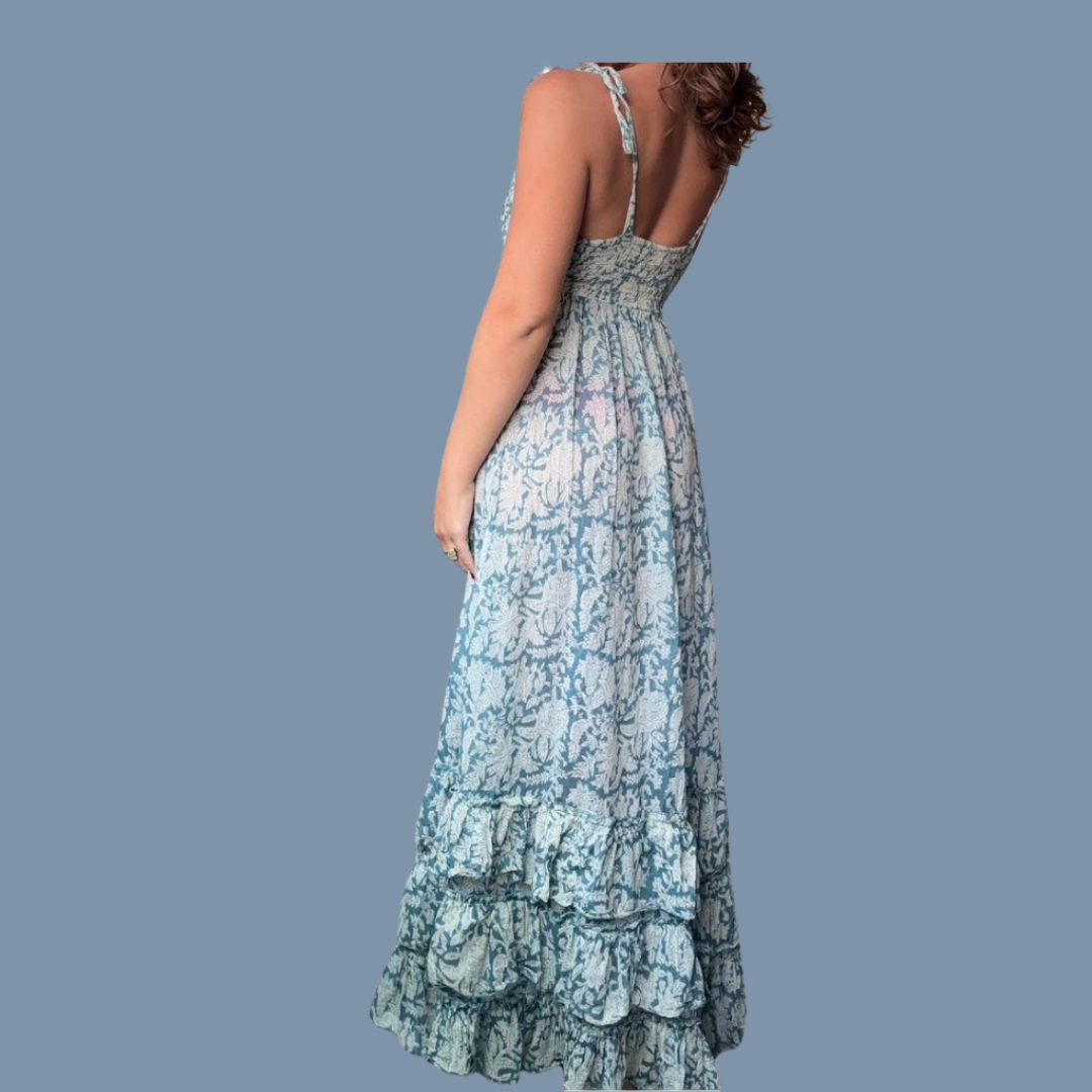 Blue Linen dress