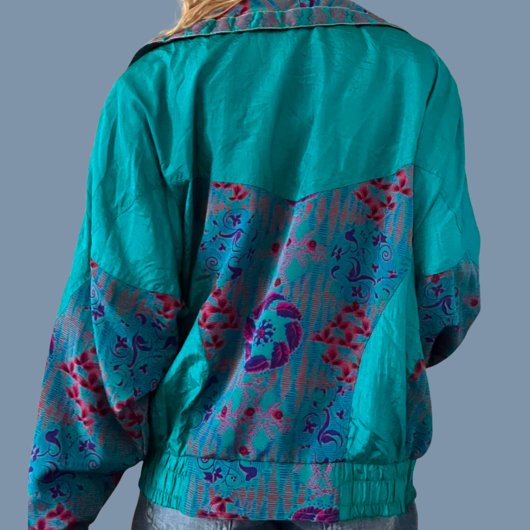 Vintage 80s Zip-up Jacket Size M