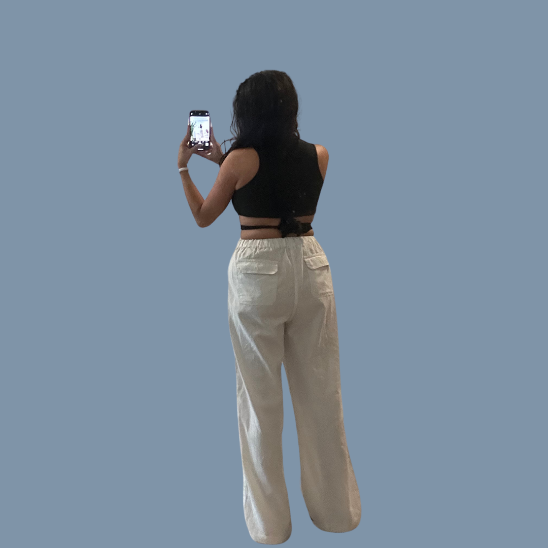 Lost Lorelai tie crop top