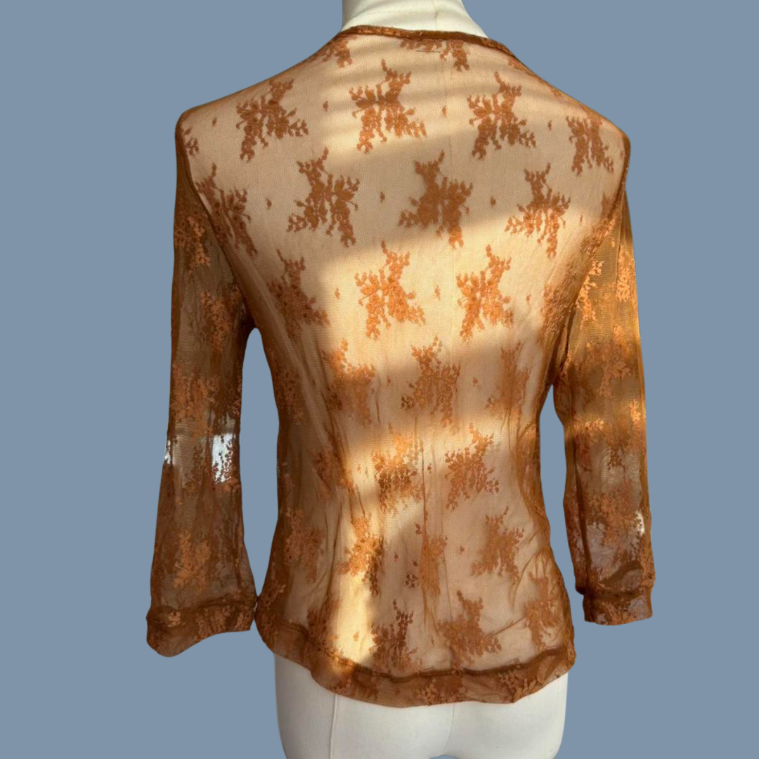 Lace Free People button-up cardigan Size S/M